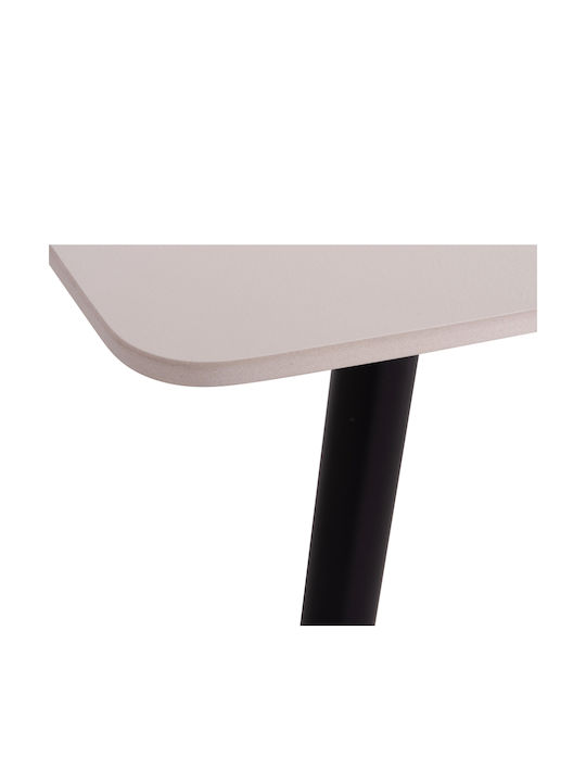 Rav Tisch Speisesaal Marble White, Black 160x90x75cm