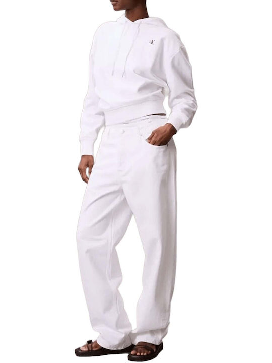 Damen Sweatshirt Kapuzen White