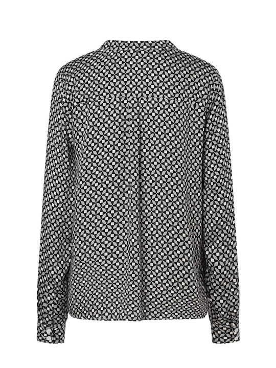 Langärmelig Damen Hemd Black