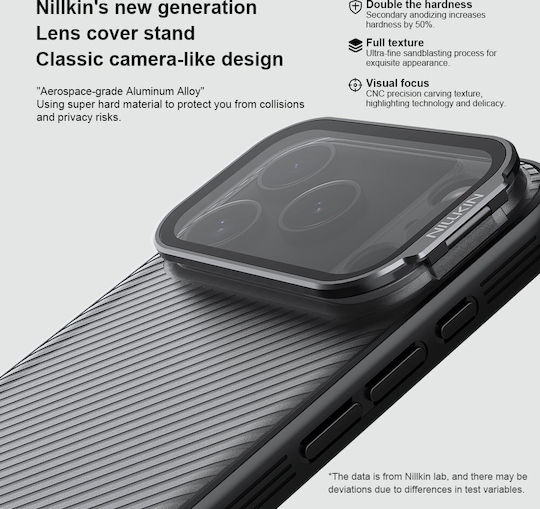 Nillkin Camshield Prop Umschlag Rückseite Kunststoff / Silikon Transparent (iPhone 17 Pro)