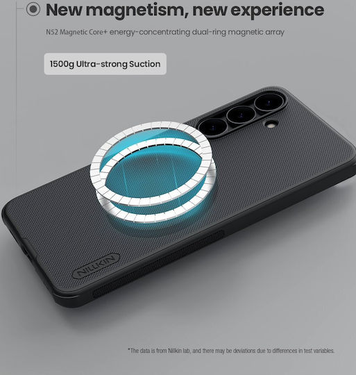 Nillkin Super Frosted Pro Magnetic Задна корица Пластмаса / Силикон Черен (Galaxy S25 FE)