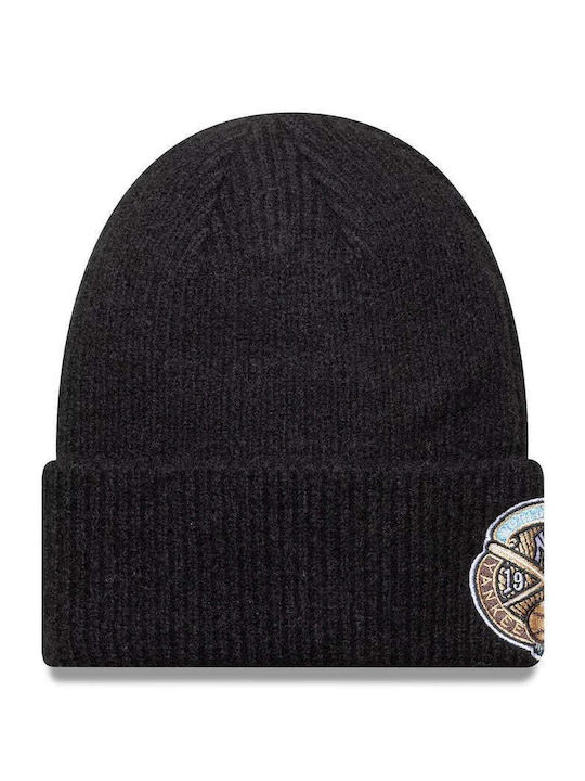 New York Yankees Beanie Unisex Σκούφος Πλεκτός σε Μαύρο χρώμα