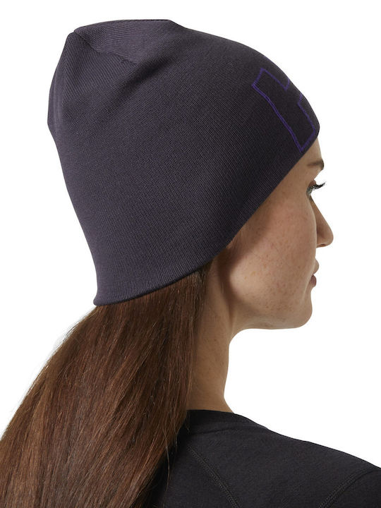 Outline Beanie Unisex Beanie Knitted in Purple color