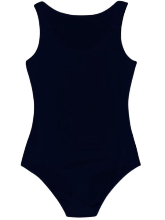 Jadea Navy Blue Cotton Sleeveless Bodysuit Wide Straps 4152