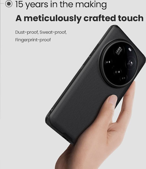 Nillkin Super Frosted Pro Задна корица Пластмаса / Силикон Черен (Xiaomi 15 Ultra)