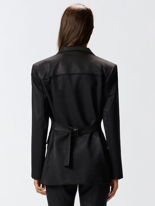 Pinko Fausta Damen Mittellang Blazer Black