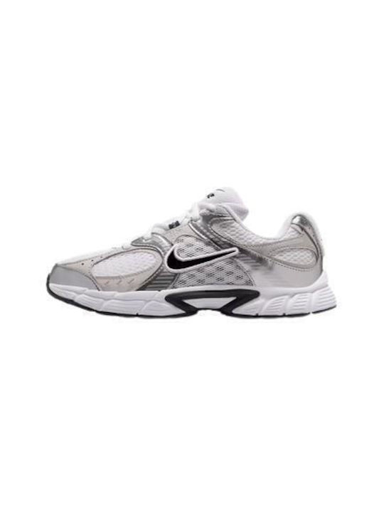 V5 Rnr Kids Sports Shoes Running with Laces White / Beige / Silver