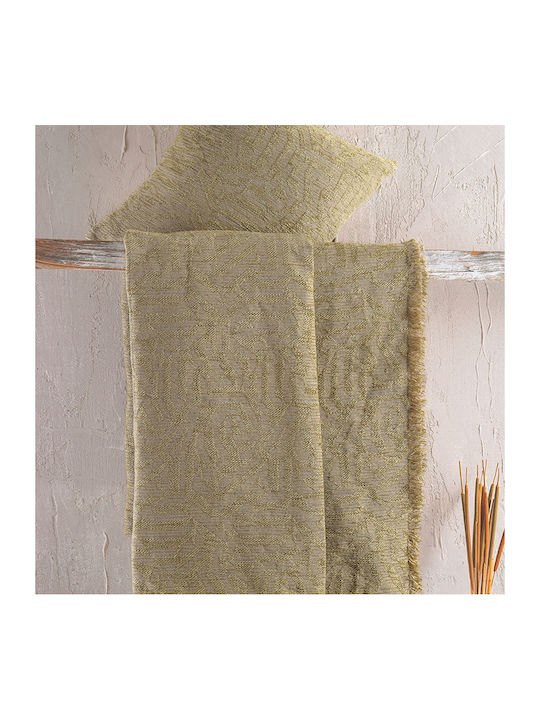 Rythmos Melie Ριχτάρι Πολυθρόνας Chenille 160x180εκ. Χρυσο Λαδι 117-175-3026