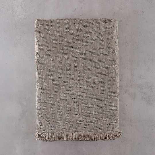 Rythmos Melie Ριχτάρι Τριθέσιου Καναπέ Chenille 180x280εκ. Μπεζ