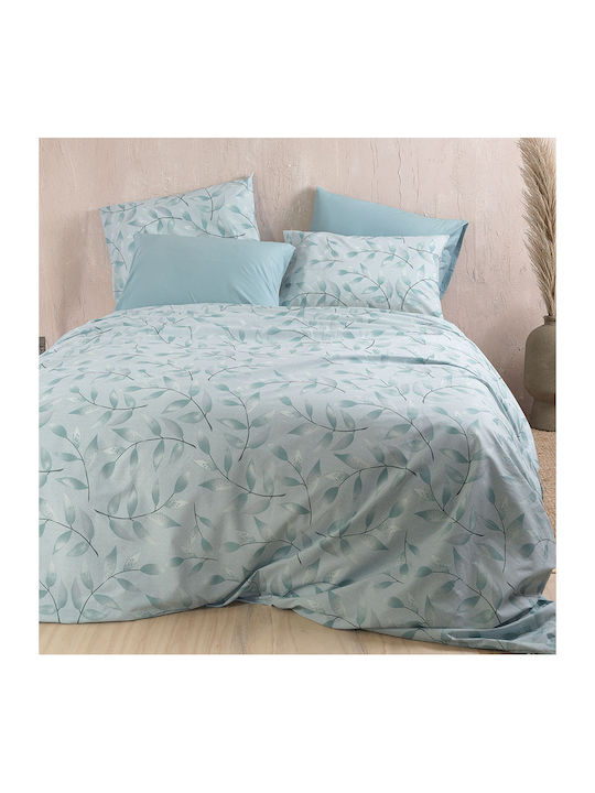 Rythmos Duvet Cover Set Single with Pillowcase 160x250 Demetra Mint