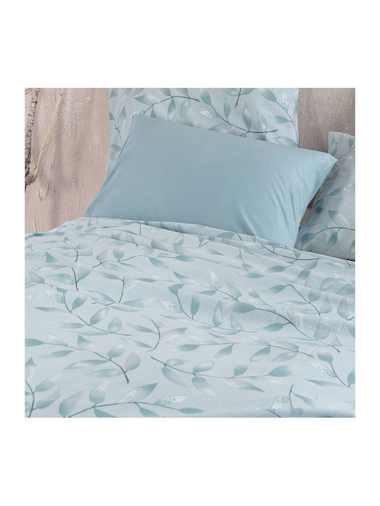 Rythmos Duvet Cover Set Single with Pillowcase 160x250 Demetra Mint