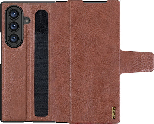 Nillkin Aoge Buchen Sie Synthetisches Leder / Kunststoff Braun (Galaxy Z Fold7)