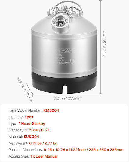 Vevor Distiller 6.5lt