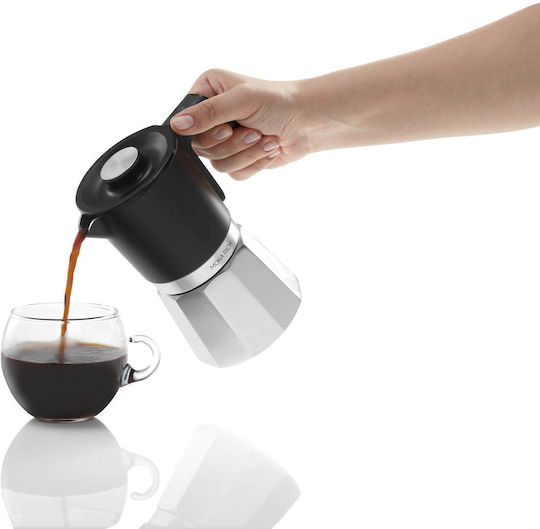 Greek & Espresso Device Okka Rich Moka Pot Ok0027 Chrome
