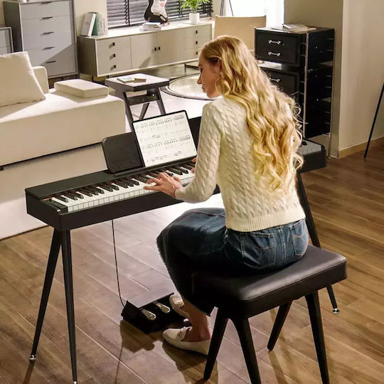 Donner Electric Pian S-100 cu 88 Ponderat Clape și Conectare la Căști