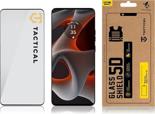 Tactical 5D 0.33mm Tempered Glass Black (Motorola Edge 50 Pro 5G)