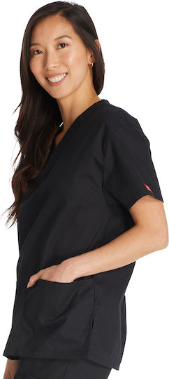 Dickies Signature Γυναικεία Ιατρική Μπλούζα Μαύρη