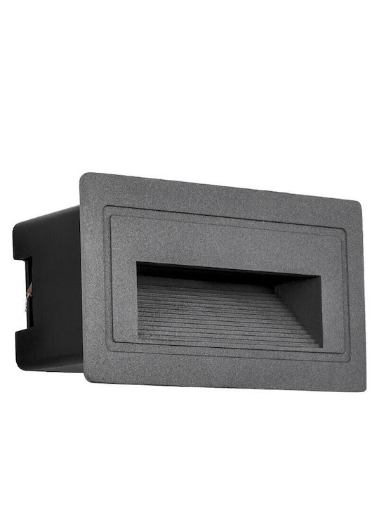 kelvo Stepart Wandmontierte Außenbeleuchtung LED IP65 3W mit Warmweißem Licht 10.5x4.5x6cm