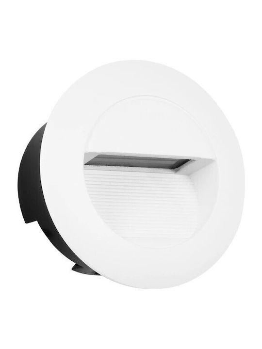 kelvo Stepart Wandmontiertes Außenbeleuchtung LED IP65 3W mit Warmweißem Licht 8.3x4.5x8.3cm