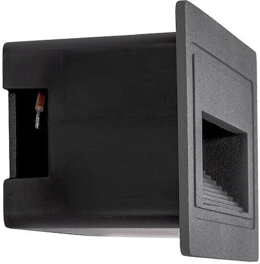 kelvo Stepart Wandmontierte Außenbeleuchtung LED IP65 3W mit Warmweißem Licht 10.5x4.5x6cm