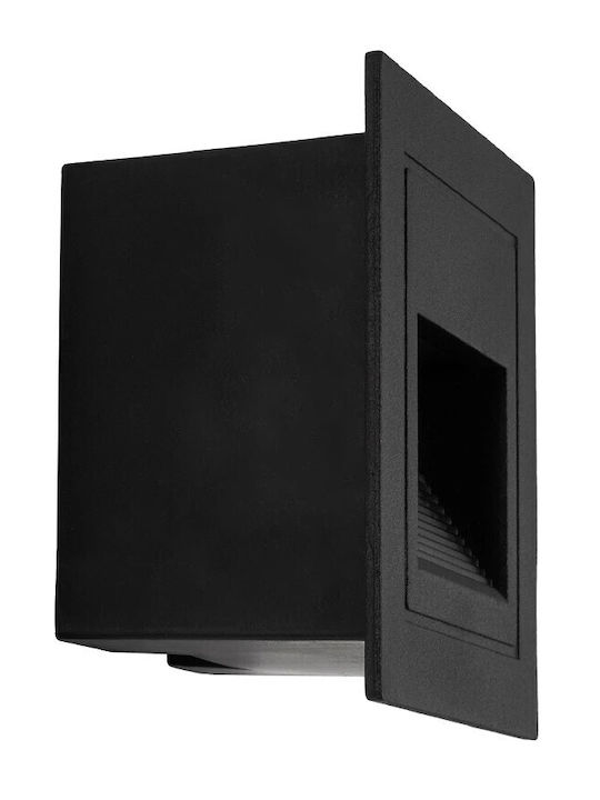 kelvo Stepart Стенно Външно Осветително Тяло LED IP65 3W с Топло Бяла Светлина 8.5x5x8.5см