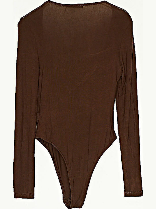 Bodysuit Pentru Femei Cu Decolteu Pătrat Chocolat