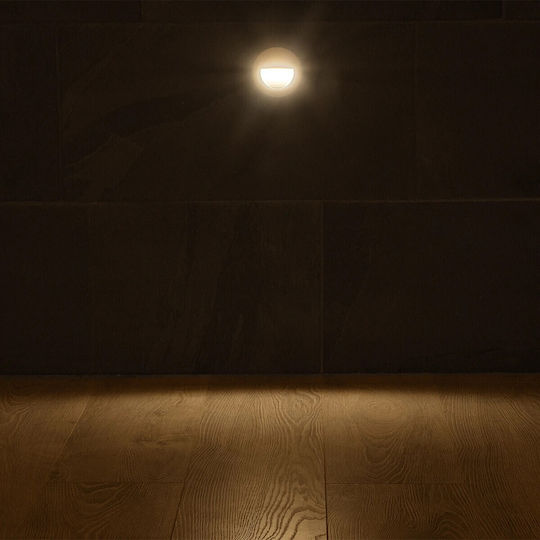kelvo Stepart Wandmontiertes Außenbeleuchtung LED IP65 3W mit Warmweißem Licht 8.3x4.5x8.3cm