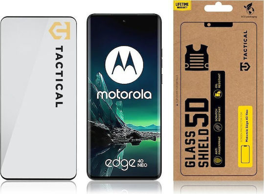 Tactical Glass 5D Tempered Glass Black (Motorola Edge 40 )