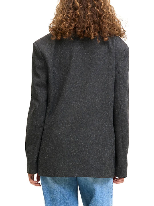 Jack & Jones Long Women's Blazer White-black