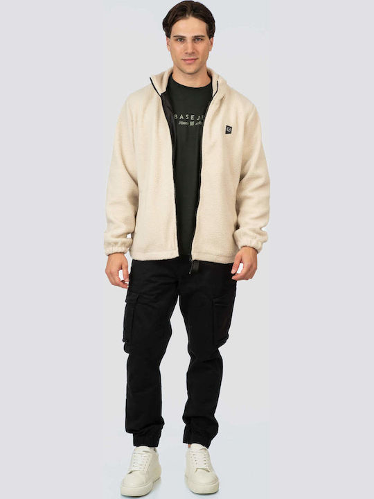 Men's Fleece Cardigan Offwhite