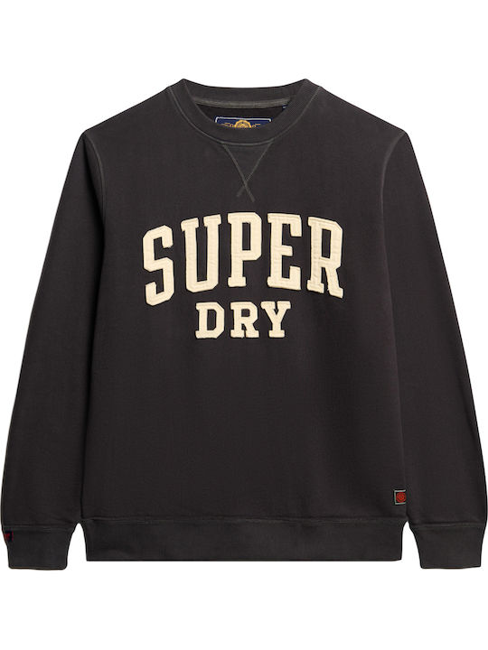 Vintage Athletic Sweatshirt Washed Black