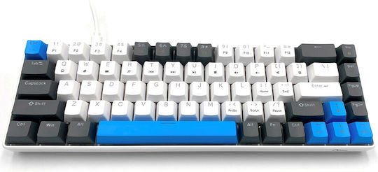Media-Tech Red Core MX60 Gaming Mechanical Keyboard 60% with Cherry MX Red switches and RGB lighting (International English) Blue/Graphite