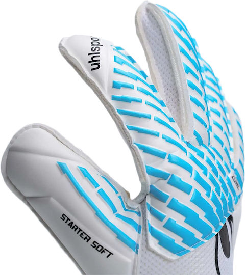 Uhlsport Soft Γάντια Τερματοφύλακα Παιδικά Λευκά