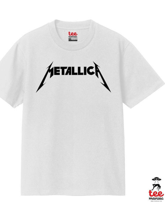 Metallica Κλασικό T-shirt Διπλής Ραφής Χωρίς Πλευρικές Ραφές Λευκο 100% Βαμβάκι Vegan & Oeko-tex Πιστοποιημένο Metallica Κλασικό T-shirt Διπλής Ραφής Χωρίς Πλευρικές Ραφές Λευκο 100% Βαμβάκι Vegan & Oeko-tex Πιστοποιημένο
