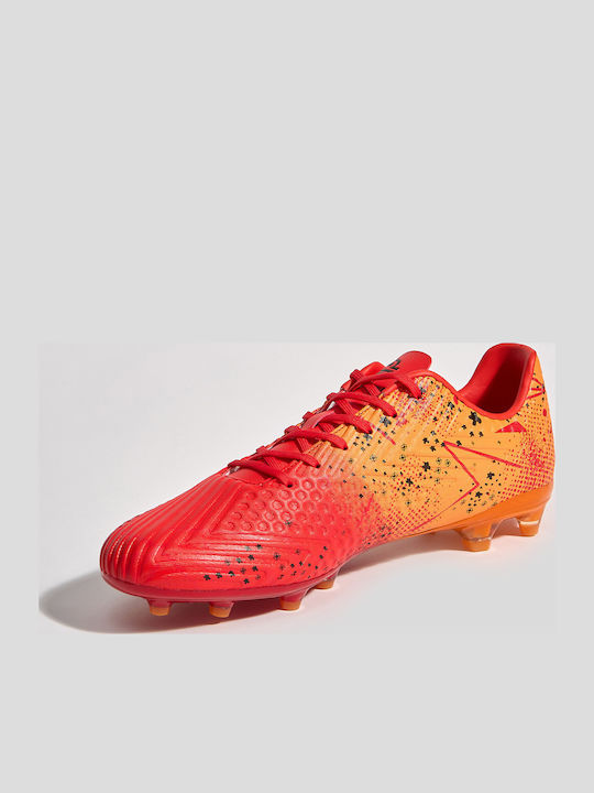 Admiral Football Shoes with Molded Cleats Orange