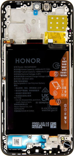 Honor Screen with Touch Mechanism and Frame for Honor X8a (Black)