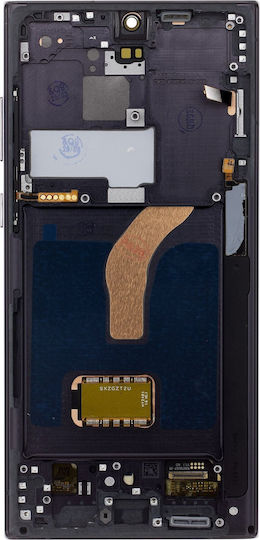 Екран Display + със Сензорен Механизъм и Рамка за Samsung S908 Galaxy S22 Ultra (Черен)