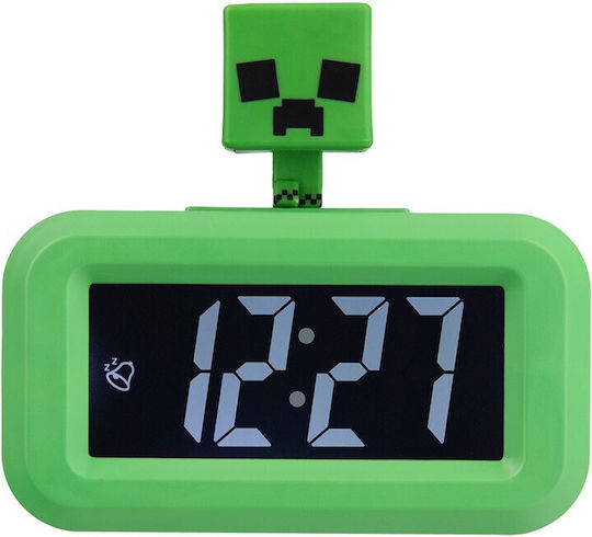 Paladone Ceas de Masă Digital cu Ceas Deșteptător Verde