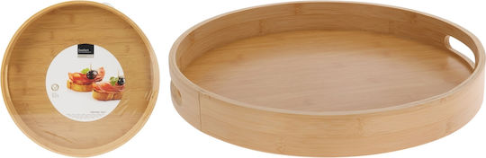 JK Home Decoration Ξύλινος Δίσκος Σερβιρίσματος 40x40x5cm