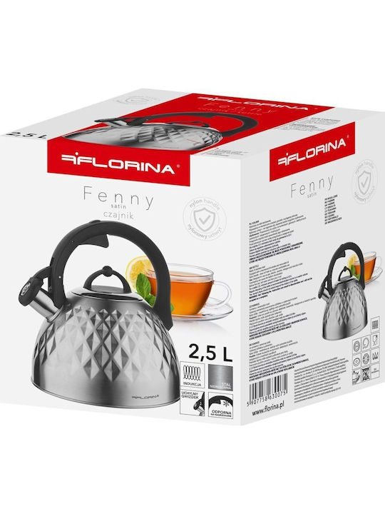 Florina Teekanne Rostfreier Stahl Gray 2500ml