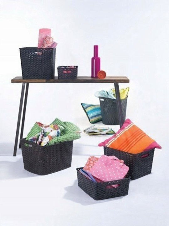 Curver Mystyle Καλάθι Αποθήκευσης Πλαστικό Μαύρο 25.5x19.6x10.3cm