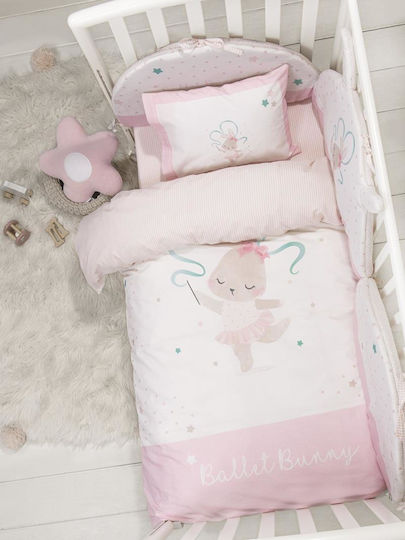Nima Cotton Baby Quilt Bunny 100x140cm Multicolour