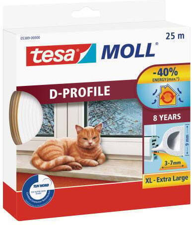 Tesa Draft Stopper Window in White Color 25mx0.9cm
