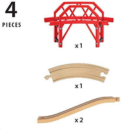 Brio Toys Curved Bridge Ράγες Σιδηρόδρομου για 3+ Ετών