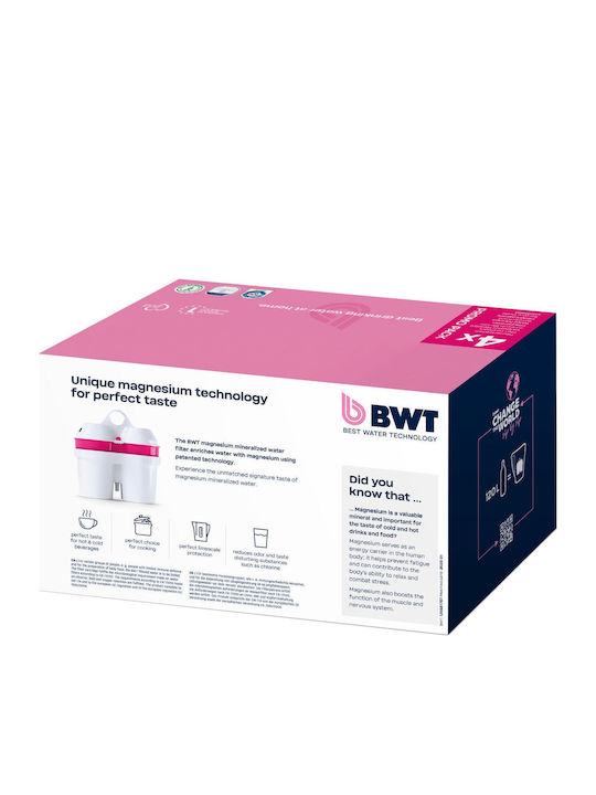 BWT Ersatz-Wasserfilter Magnesium 4Stück