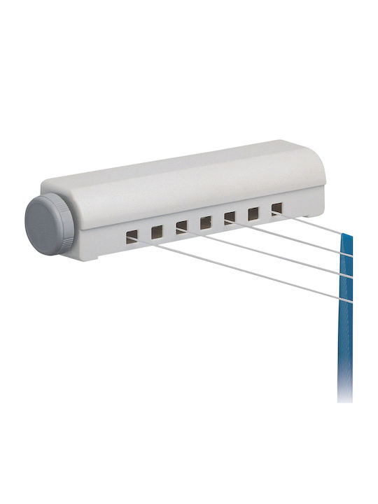 Rayen Plastic Folding Wall Mounted Clothes Drying Rack with Hanging Length 14m