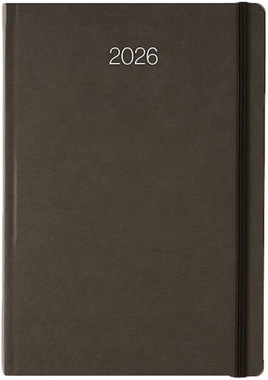 Linardatos Daily Diary Eleganta_a 14x21cm 2026 Beige