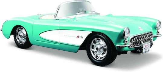 Maisto Chevrolet Corvette '57 Φιγούρα Μοντελισμού Αυτοκίνητο Μπλε σε Κλίμακα 1:24