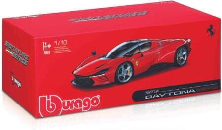 Bburago Ferrari Ferrari Daytona SP3 Closed Top 2022 Rosso Corsa Red Exclusive Modeling Figure Car Red in Scale 1:18 26x13x7cm.