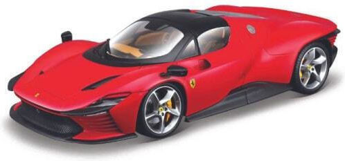 Bburago Ferrari Ferrari Daytona SP3 Closed Top 2022 Rosso Corsa Red Exclusive Modeling Figure Car Red in Scale 1:18 26x13x7cm.